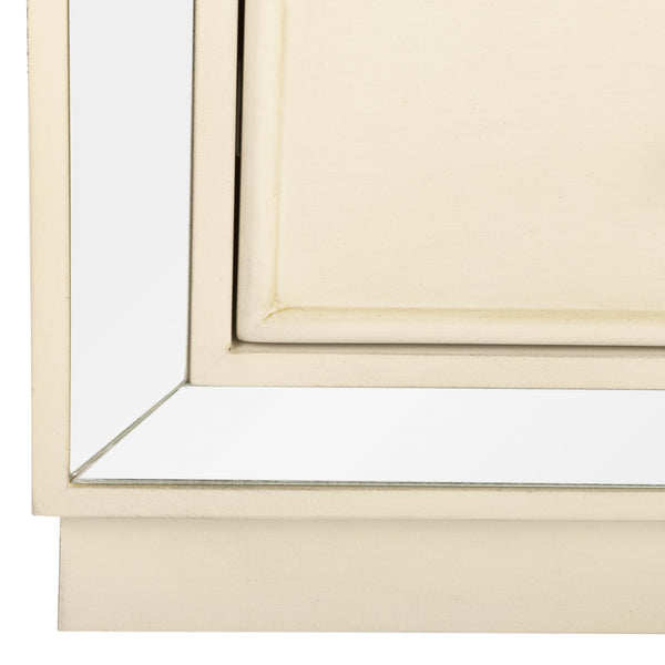 Basie Modern 3 Drawer Chest - Luxurious Minimalist Storage with Mirror Finish and Nickel Hardware