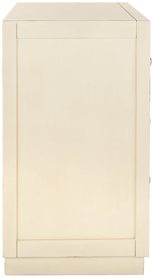 Basie Modern 3 Drawer Chest - Luxurious Minimalist Storage with Mirror Finish and Nickel Hardware