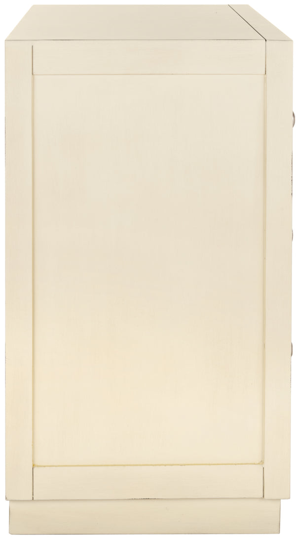 Basie Modern 3 Drawer Chest - Luxurious Minimalist Storage with Mirror Finish and Nickel Hardware