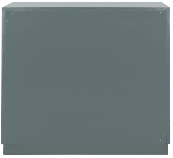 Basie Modern 3 Drawer Chest - Luxurious Minimalist Storage with Mirror Finish and Nickel Hardware