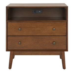 Safavieh Scully 2 Drawer 1 Shelf Chest W/ Usb CHS6417C