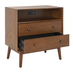 Safavieh Scully 2 Drawer 1 Shelf Chest W/ Usb CHS6417C