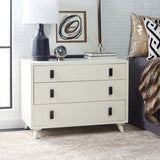 Safavieh Blaize 3 Drawer Chest White Wood CHS6601C