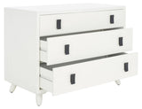 Safavieh Blaize 3 Drawer Chest White Wood CHS6601C