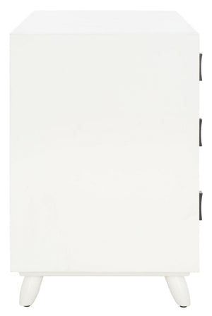 Safavieh Blaize 3 Drawer Chest White Wood CHS6601C
