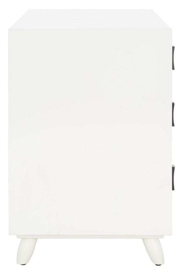 Safavieh Blaize 3 Drawer Chest White Wood CHS6601C
