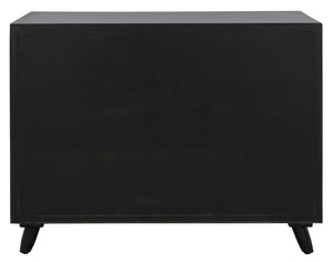 Safavieh Blaize 3 Drawer Chest Black Wood CHS6601D