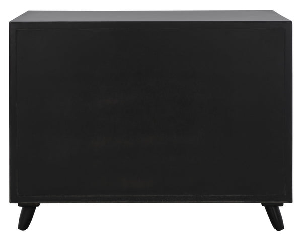 Safavieh Blaize 3 Drawer Chest Black Wood CHS6601D