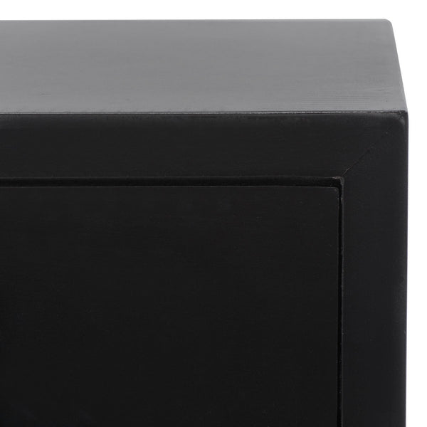 Safavieh Blaize 3 Drawer Chest Black Wood CHS6601D