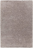 Chandra Rugs Cinzia 100% Polyester Hand-Woven Contemporary Rug Silver 9' x 13'