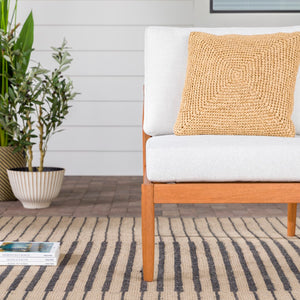 Walker Edison Circa Modern/Contemporary Modern Outdoor Spindle Style Armless Sectional CIOASBRP