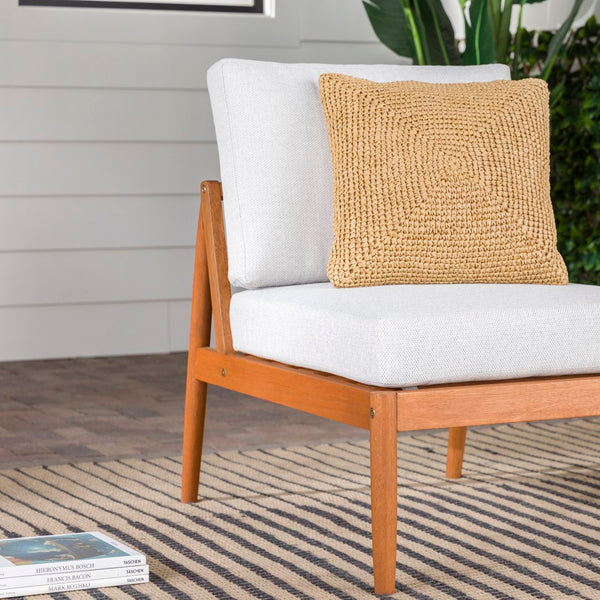 Walker Edison Circa Modern/Contemporary Modern Outdoor Spindle Style Armless Sectional CIOASBRP