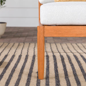 Walker Edison Circa Modern/Contemporary Modern Outdoor Spindle Style Armless Sectional CIOASBRP