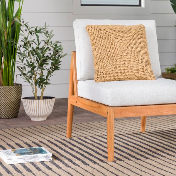 Walker Edison Circa Modern/Contemporary Modern Outdoor Spindle Style Armless Sectional CIOASNLP