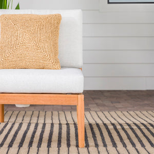 Walker Edison Circa Modern/Contemporary Modern Outdoor Spindle Style Armless Sectional CIOASNLP