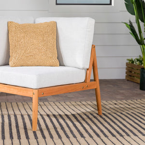 Walker Edison Circa Modern/Contemporary Modern Outdoor Spindle Style Corner Sectional CIOCSNLP