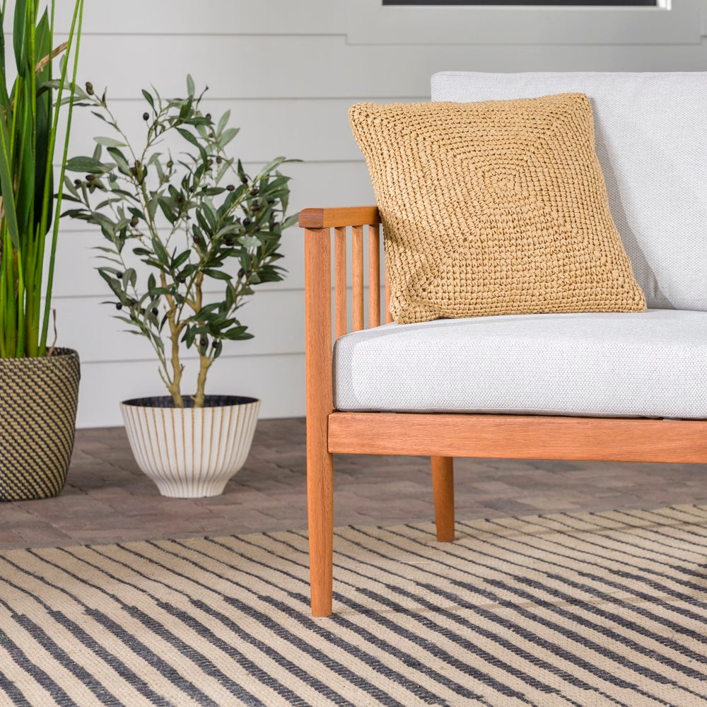 Walker Edison Circa Modern/Contemporary Modern Outdoor Spindle Style Left Arm Sectional CIOLASBRP