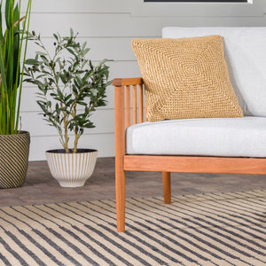 Walker Edison Circa Modern/Contemporary Modern Outdoor Spindle Style Left Arm Sectional CIOLASBRP