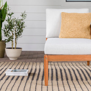 Walker Edison Circa Modern/Contemporary Modern Outdoor Spindle Style Right Arm Chaise Lounge CIORACHSBRP