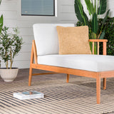Walker Edison Circa Modern/Contemporary Modern Outdoor Spindle Style Right Arm Chaise Lounge CIORACHSNLP