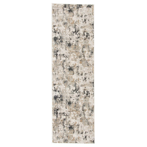 Jaipur Living Lynne Abstract White/ Gray Runner Rug (2'6"X8')