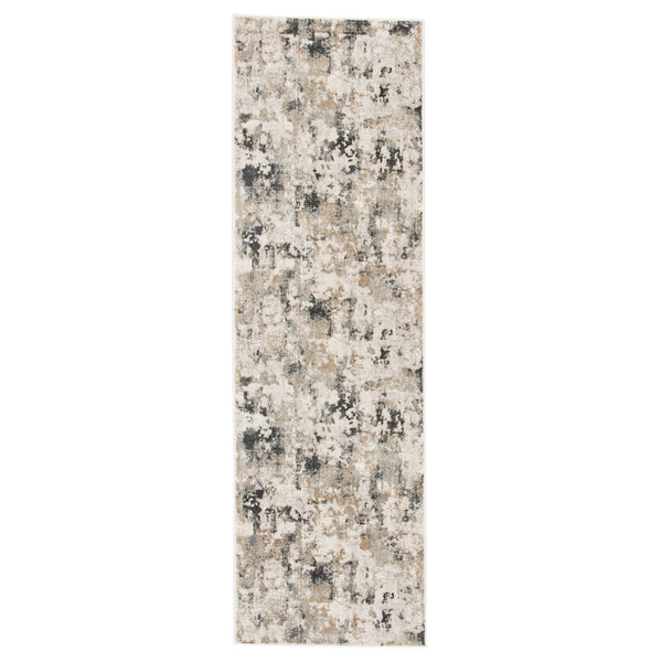 Jaipur Living Lynne Abstract White/ Gray Runner Rug (2'6"X8')