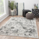 Jaipur Living Yvie Abstract White/ Gray Area Rug (4'X6')