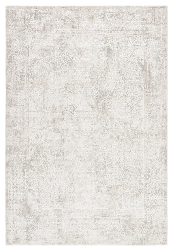 Jaipur Living Lianna Abstract Silver/ White Area Rug (4'X6')