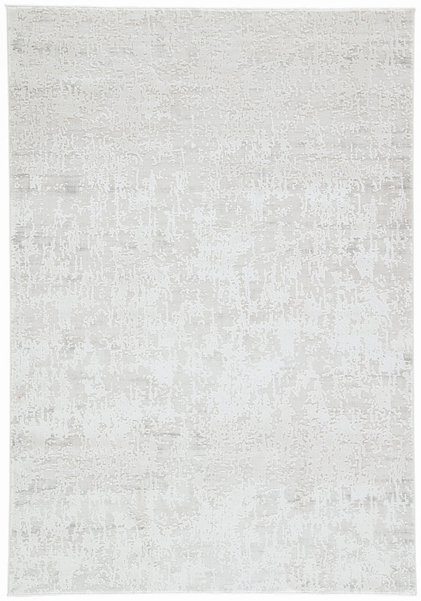 Jaipur Living Arvo Abstract Silver/ White Area Rug (12'X18')