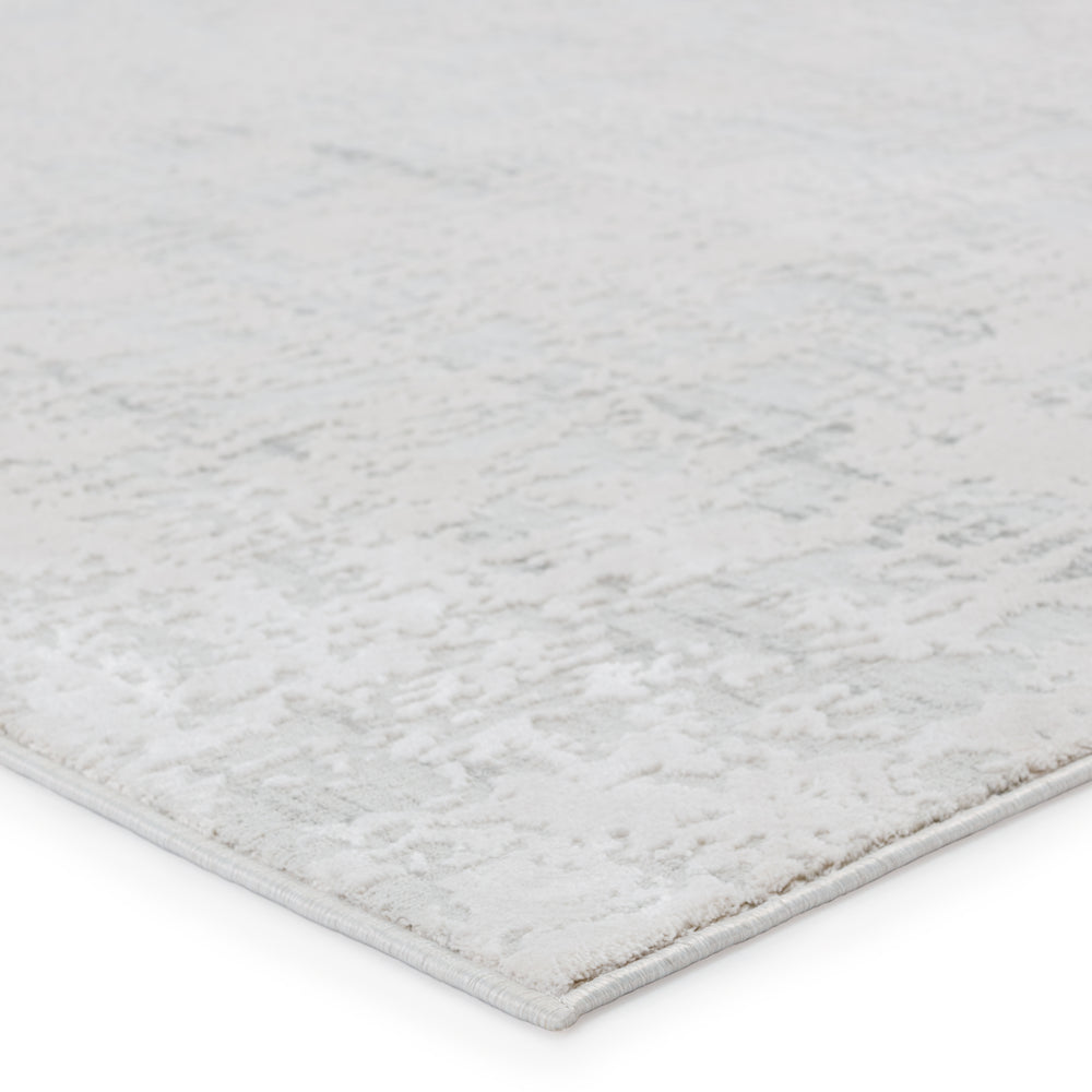 Jaipur Living Arvo Abstract Silver/ White Area Rug (12'X18')