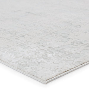 Jaipur Living Arvo Abstract Silver/ White Area Rug (12'X18')