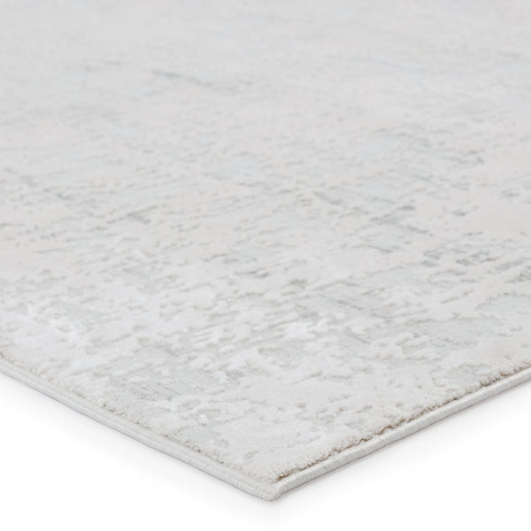 Jaipur Living Arvo Abstract Silver/ White Area Rug (12'X18')