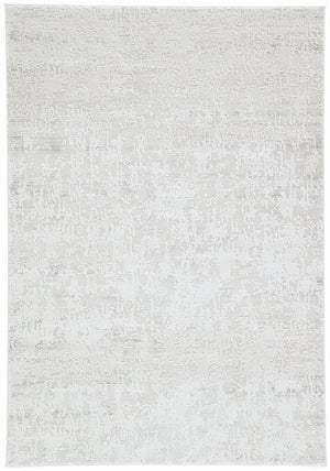 Jaipur Living Arvo Abstract Silver/ White Area Rug (12'X18')