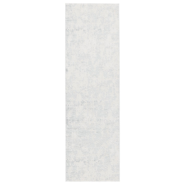Jaipur Living Arvo Abstract Silver/ White Runner Rug (2'6"X8')