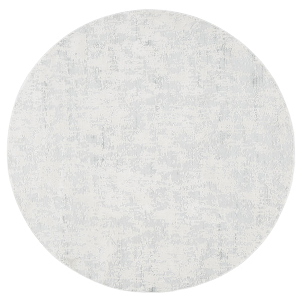 Jaipur Living Arvo Abstract Silver/ White Round Area Rug (8')