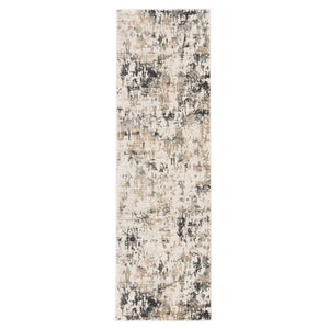 Jaipur Living Arvo Abstract White/ Dark Gray Runner Rug (2'6"X8')