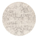 Jaipur Living Alonsa Abstract Gray/ White Round Area Rug (6')