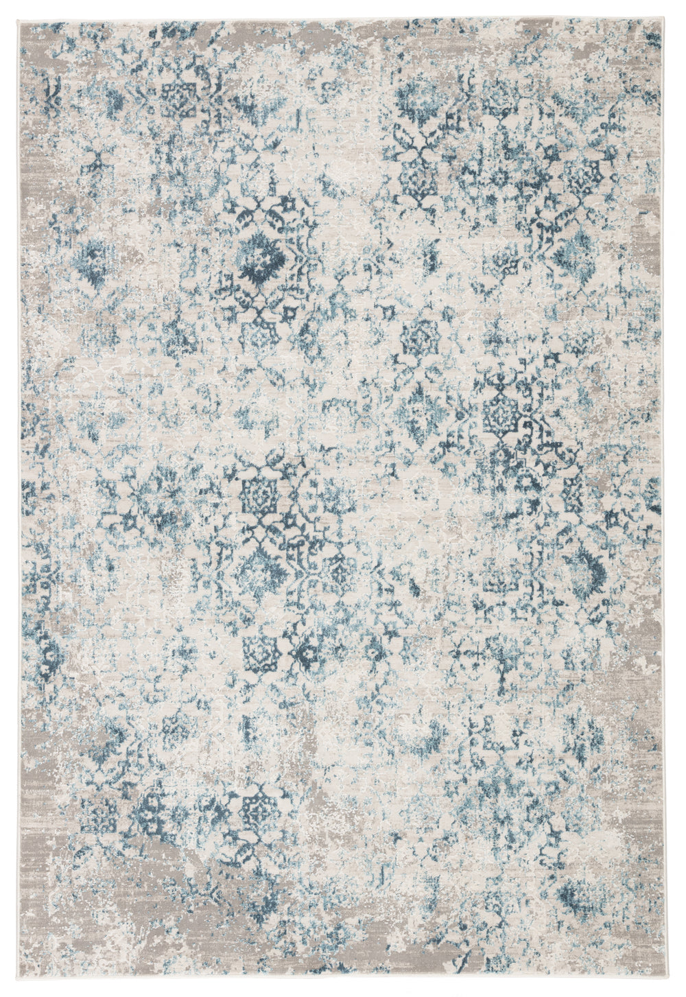 Jaipur Living Siena Damask Blue/ Ivory Area Rug (4'X6')