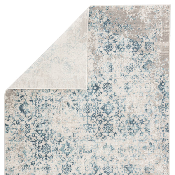 Jaipur Living Siena Damask Blue/ Ivory Area Rug (4'X6')