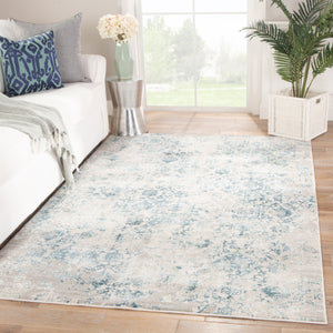 Jaipur Living Siena Damask Blue/ Ivory Area Rug (4'X6')