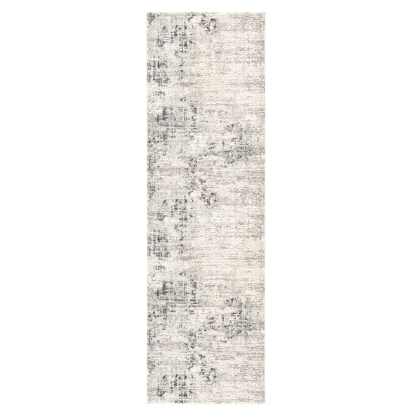Jaipur Living Cian Abstract Gray/ Ivory Runner Rug (2'6"X8')