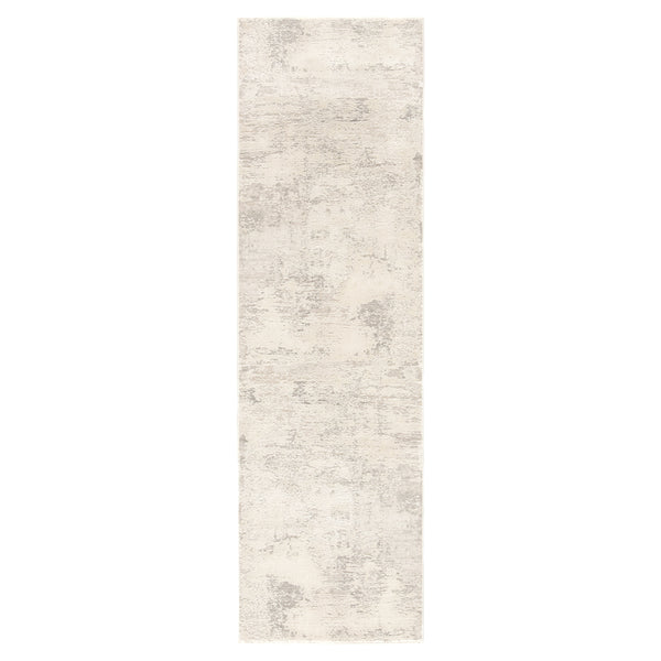 Jaipur Living Brixt Abstract Gray/ Ivory Runner Rug (2'6"X8')