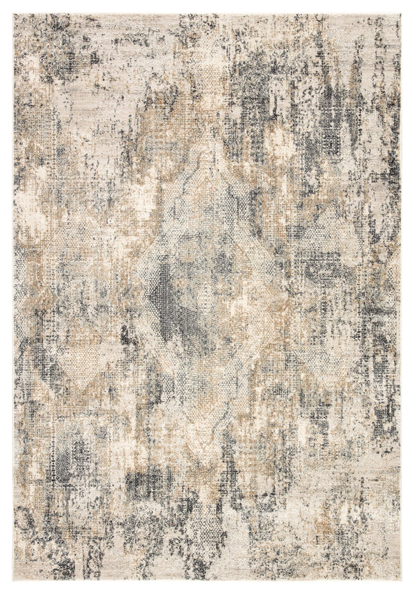 Jaipur Living Ramsey Medallion Gray/ Gold Area Rug (4'X6')