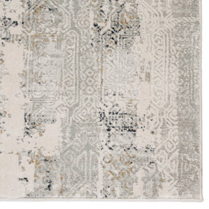 Jaipur Living Jaspal Tribal Gray/ White Area Rug (2'6"X8')