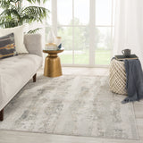 Jaipur Living Jaspal Tribal Gray/ White Area Rug (2'6"X8')