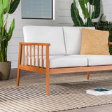 Walker Edison Circa Modern/Contemporary Modern Outdoor Spindle Style Double Lounge CIROD2LBRA