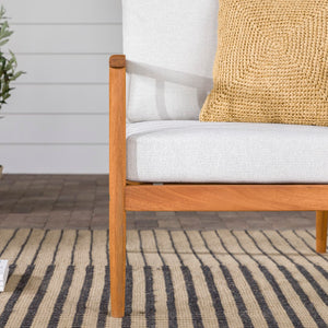 Walker Edison Circa Modern/Contemporary Modern Outdoor Spindle Style Single Lounge Chair CIRODSLBRA