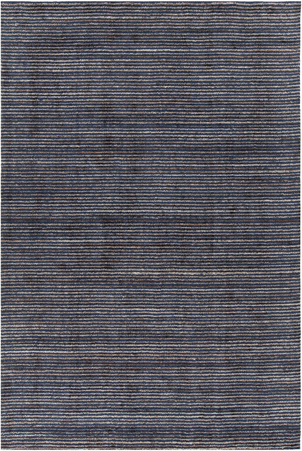 Chandra Rugs Citizen 40% Wool + 40% Viscose + 20% Cotton Hand-Woven Contemporary Rug Denim 7'9 x 10'6