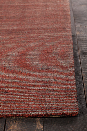 Chandra Rugs Citizen 40% Wool + 40% Viscose + 20% Cotton Hand-Woven Contemporary Rug Rust 7'9 x 10'6