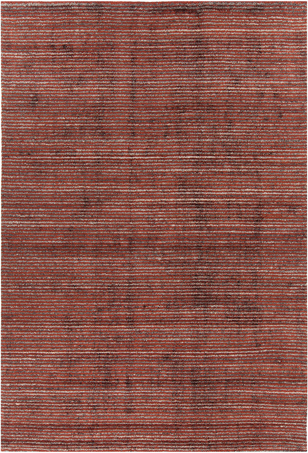 Chandra Rugs Citizen 40% Wool + 40% Viscose + 20% Cotton Hand-Woven Contemporary Rug Rust 7'9 x 10'6